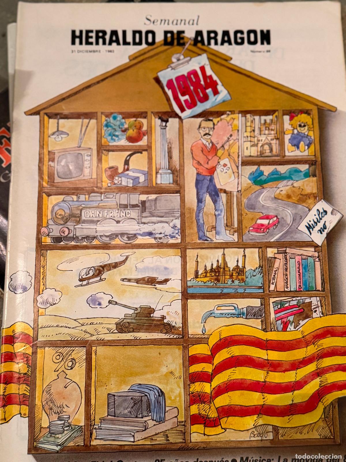 Coleccionismo cromos antiguos: Semanal heraldo de Arag&oacute;n la movida del 83