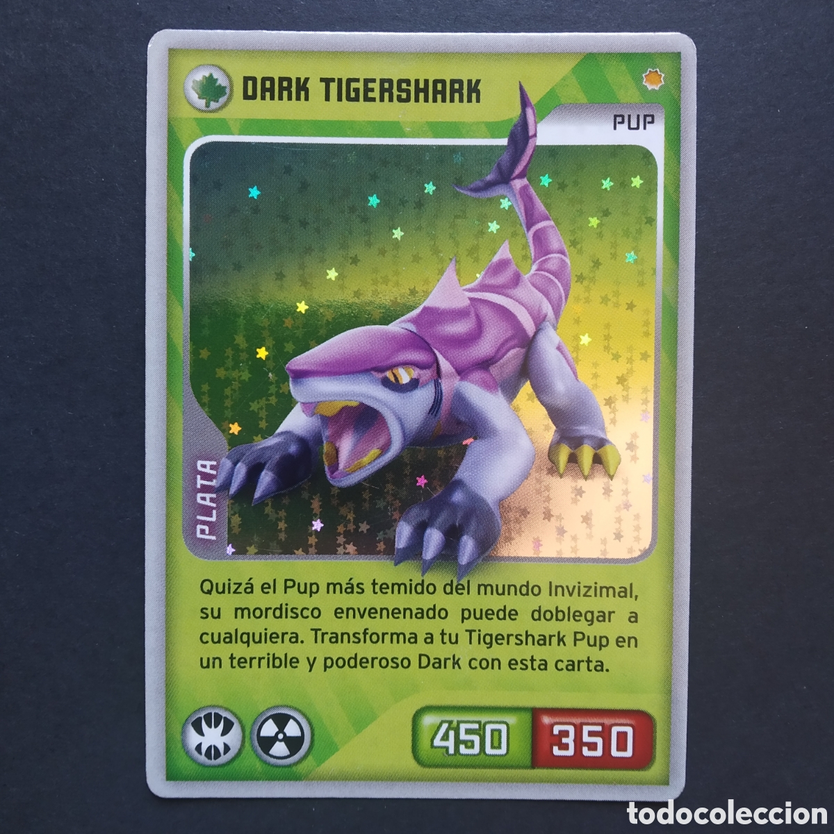 Coleccionismo cromos antiguos: CROMO - N&ordm; 314 - DARK TIGERSHARK - INVIZIMALS, DESAFIOS OCULTOS - PANINI - A&Ntilde;O 2013