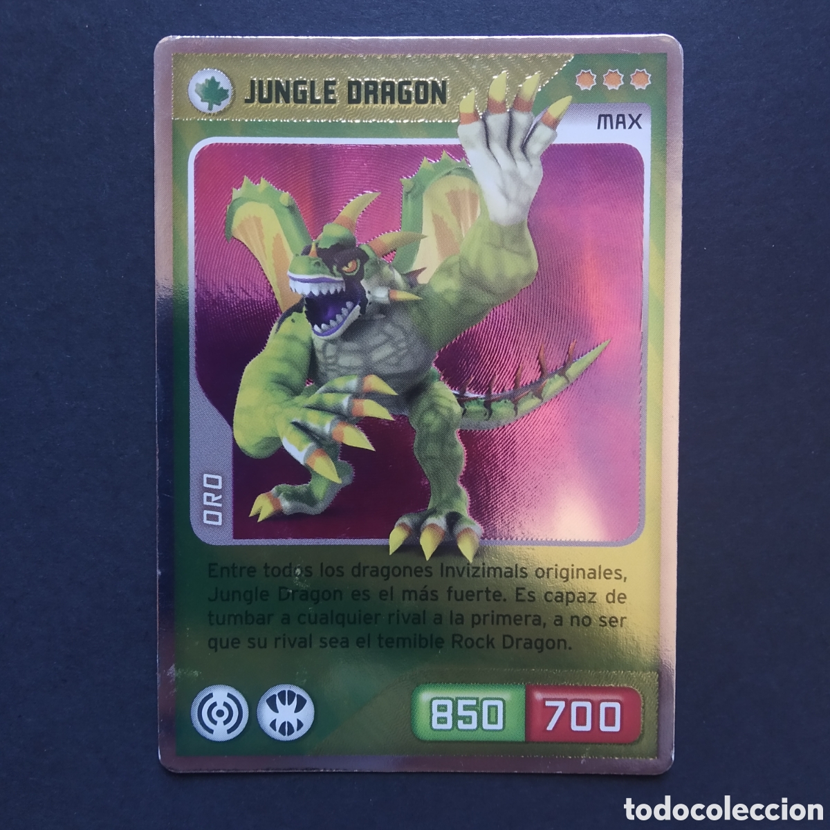 Coleccionismo cromos antiguos: CROMO - N&ordm; 327 - JUNGLE DRAGON - INVIZIMALS, DESAFIOS OCULTOS - PANINI - A&Ntilde;O 2013