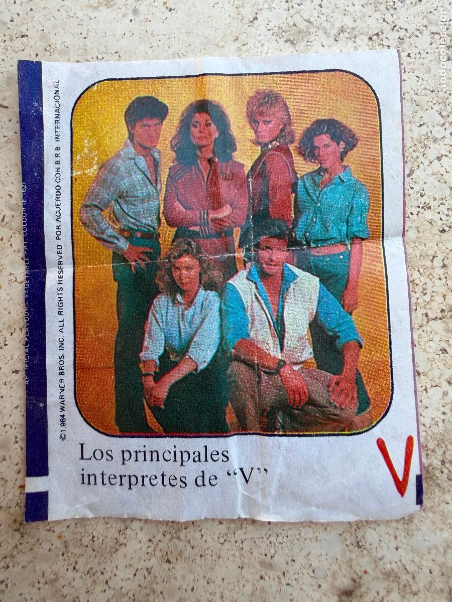 Coleccionismo cromos antiguos: Cromo chicle serie v principales protagonistas