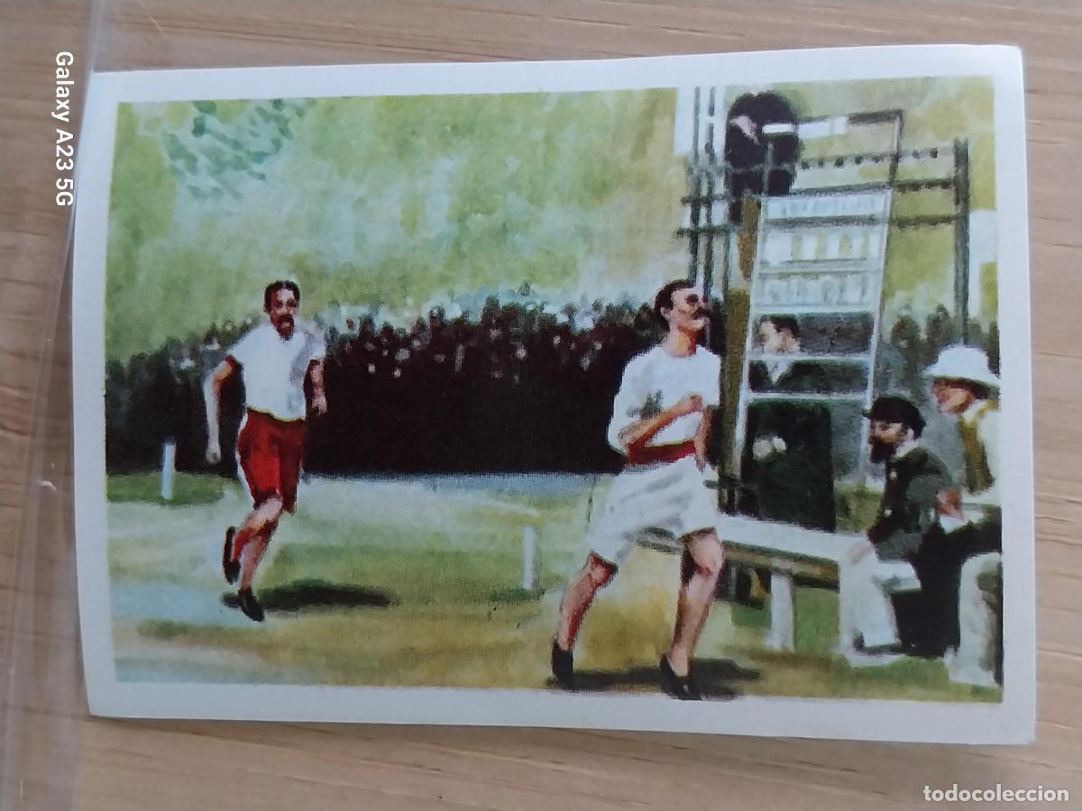 Coleccionismo cromos antiguos: BENNETT BATIENDO DELOGE OLIMPICO JUEGOS OLIMPICOS CROMO COCHOLATES A&Ntilde;O 1964 5.8X4CMS JJOO PARIS 1900