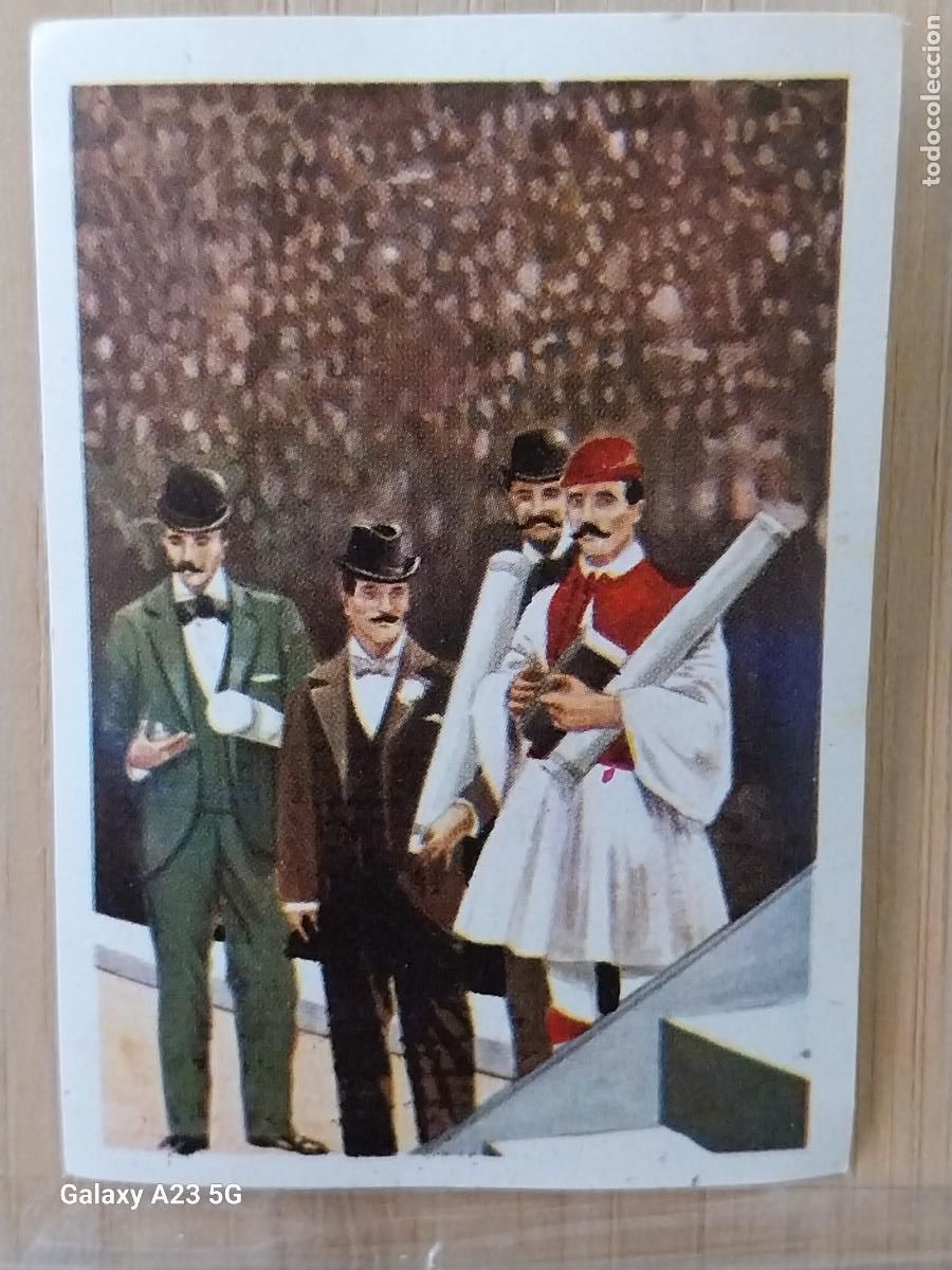 Coleccionismo cromos antiguos: SPYROS GRECIA JUEGOS OLIMPICOS CROMO COCHOLATES A&Ntilde;O 1964 5.8X4CMS JJOO ATENAS 1896