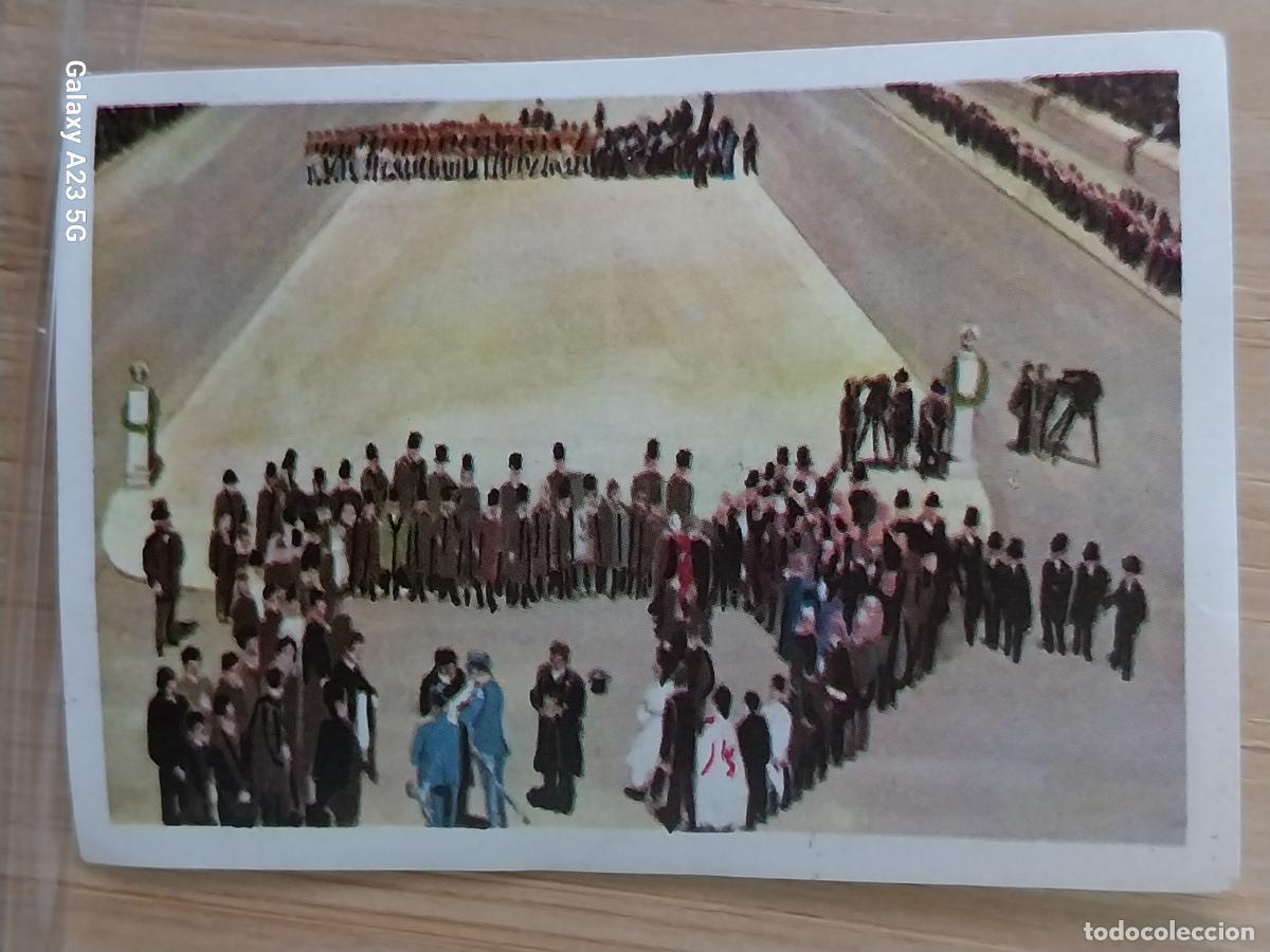 Coleccionismo cromos antiguos: DIPLOMAS OLIMPICOS CROMO COCHOLATES A&Ntilde;O 1964 5.8X4CMS JJOO ATENAS 1896