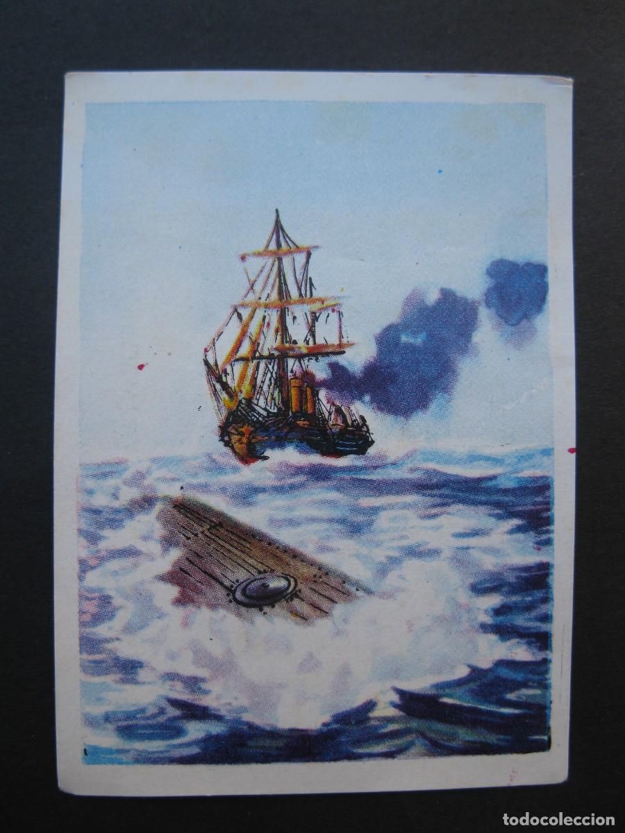 Coleccionismo cromos antiguos: VEINTE MIL LEGUAS DE VIAJE SUBMARINO - CROMO N&ordm; 9 - CHOCOLATES GLUKI - NUNCA PEGADO.