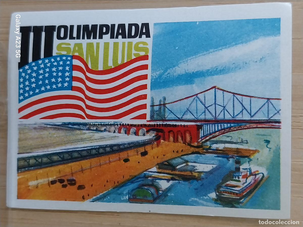 Coleccionismo cromos antiguos: * JUEGOS OLIMPICOS CROMO COCHOLATES A&Ntilde;O 1964 5.8X4CMS JJOO St Louis1904
