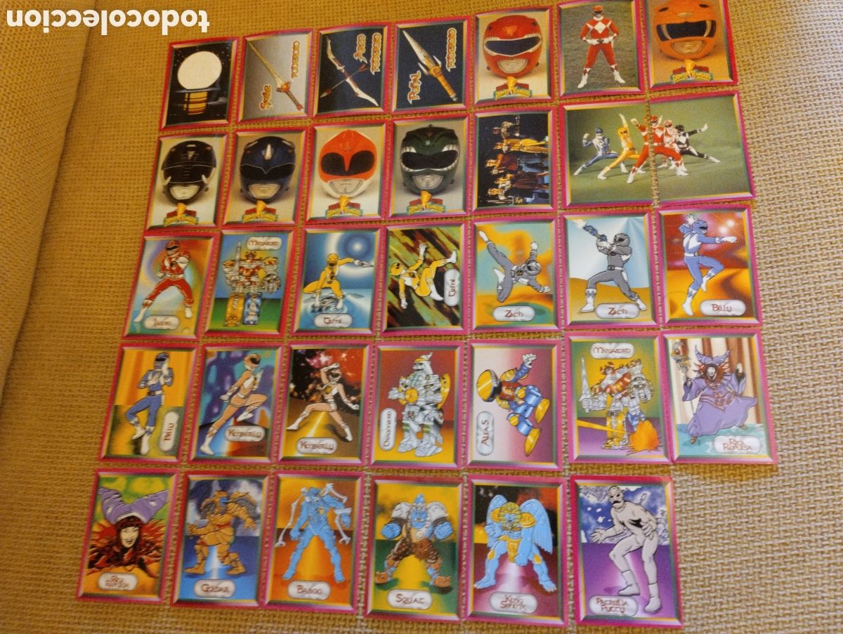 Coleccionismo cromos antiguos: Lote cromos Power Rangers