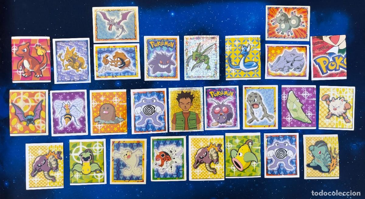 Coleccionismo cromos antiguos: Lote 27 Stickers Pok&eacute;mon Merlin Serie 1 Originales Sin Repetir