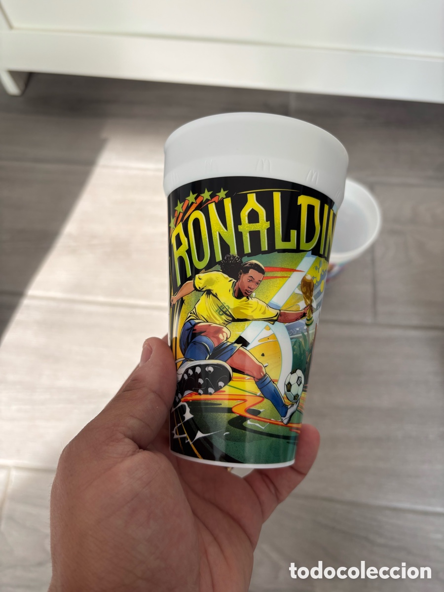 Coleccionismo cromos antiguos: Ronaldinho Brasil Vaso FIFA WORLD CUP MUNDIAL 2026 mcdonalds