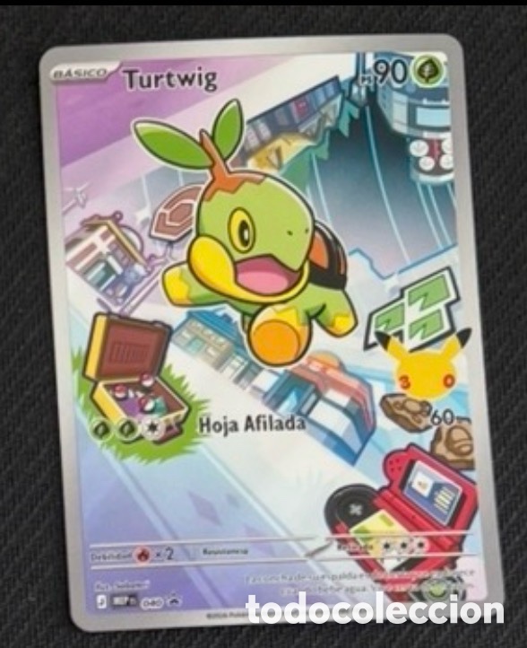 Coleccionismo cromos antiguos: TURTWIG Carta Pokemon TCG 4 cuarta generaci&oacute;n SINNOH FIRST PARTNER 30 aniversario
