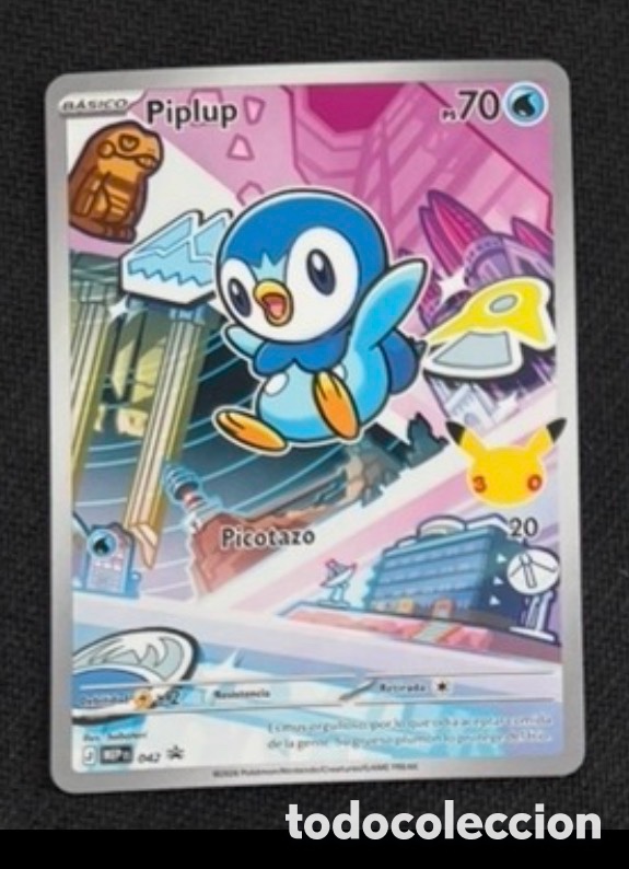 Coleccionismo cromos antiguos: PIPLUP Carta Pokemon TCG 4 cuarta generaci&oacute;n SINNOH FIRST PARTNER 30 aniversario