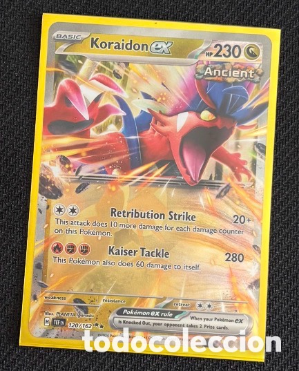 Coleccionismo cromos antiguos: Carta Pokemon TCG EX KORAIDON