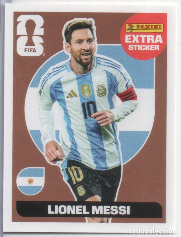 Coleccionismo cromos antiguos: Lionel Messi (Argentina) Extra Sticker Bronce Mundial 2026 Panini