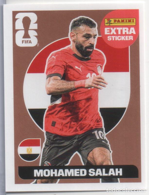 Coleccionismo cromos antiguos: Mohamed Salah (Egipto) Extra Sticker Bronce Mundial 2026 Panini