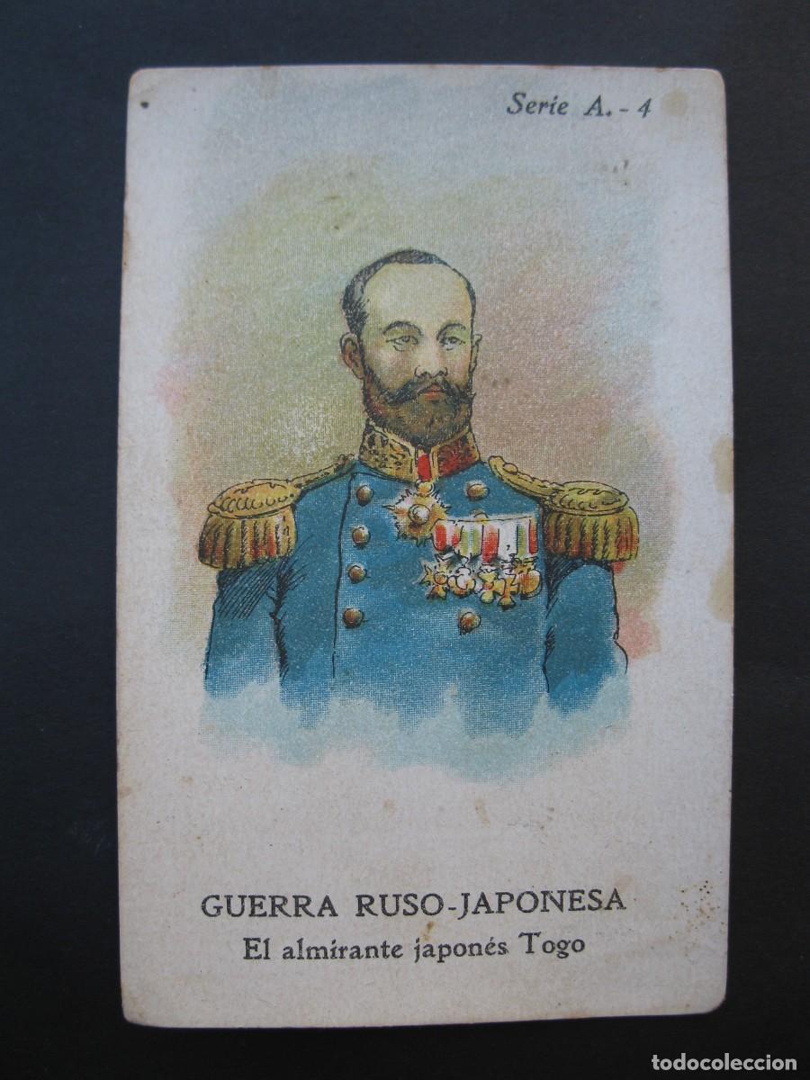 Coleccionismo cromos antiguos: GUERRA RUSO-JAPONESA - CROMO SERIE A N&ordm; 4 - EL ALMIRANTE JAPON&Eacute;S TOGO - CHOCOLATES AMATLLER.