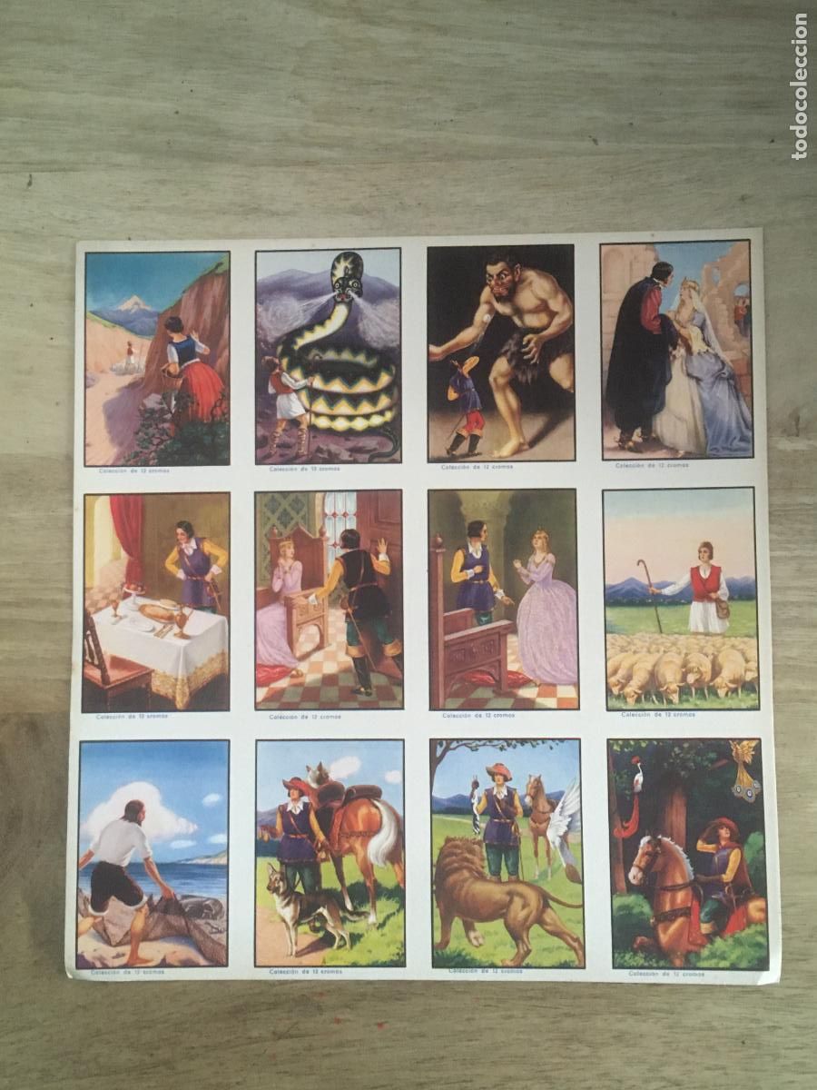 Coleccionismo cromos antiguos: el castillo de iras y no volveras coleccion completa 12 cromos lamina sin cortar