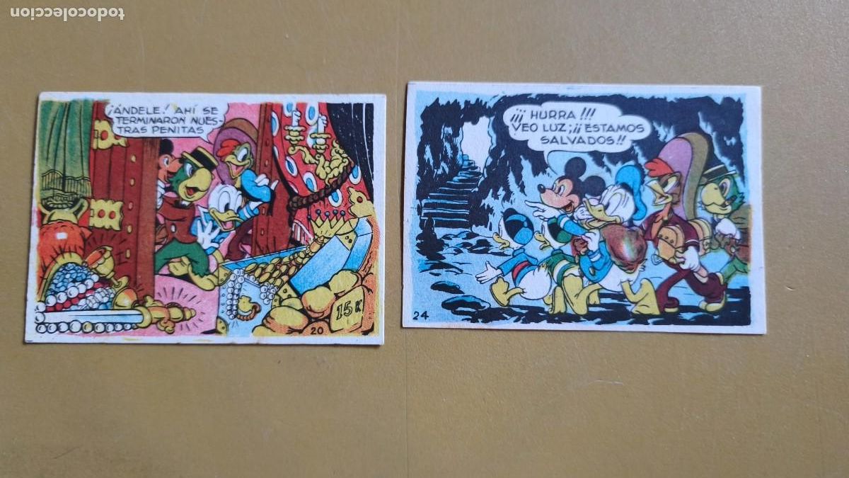 Coleccionismo cromos antiguos: Los tres Caballeros y Stromboli, Chocolates Lloveras 1948. disney