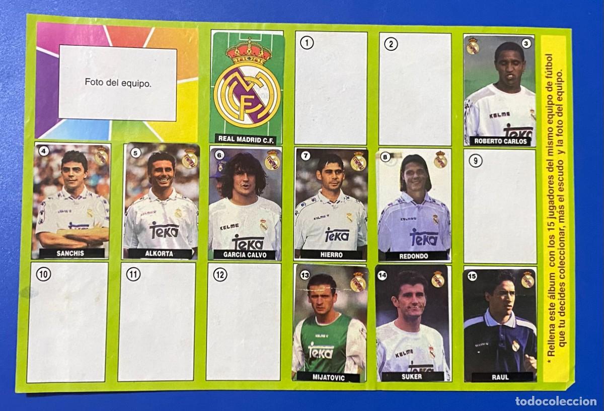 Coleccionismo cromos antiguos: CHICLE CROMO VIDAL REAL MADRID LFP 1996/97