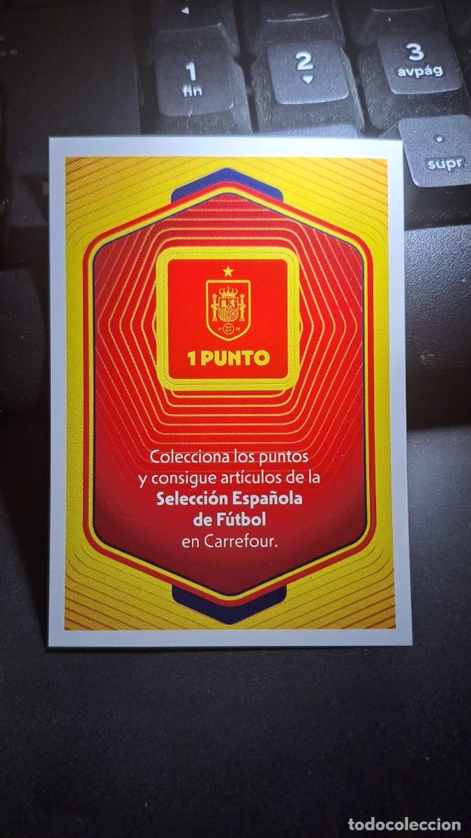 Coleccionismo cromos antiguos: CROMO 1 PUNTO ESPA&Ntilde;A 2026 26 MUNDIAL SELECCION ESPA&Ntilde;OLA CARREFOUR PANINI NUNCA PEGADO