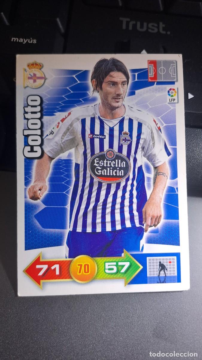 Coleccionismo cromos antiguos: ADRENALYN XL COLOTTO 76 DEPORTIVO DE LA CORU&Ntilde;A CROMO LIGA 2010 2011 10 11 PANINI