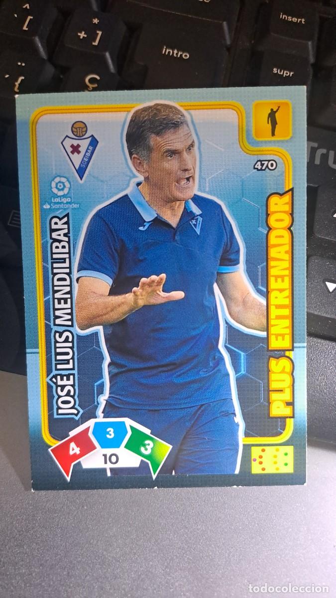 Coleccionismo cromos antiguos: ADRENALYN XL JOSE LUIS MENDILIBAR 470 PLUS ENTRENADOR 470 EIBAR CROMO LIGA 2019 2020 19 20 PANINI