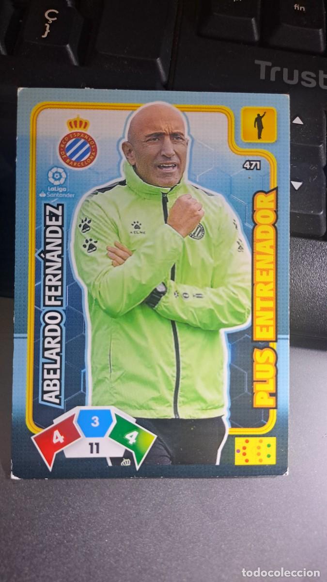 Coleccionismo cromos antiguos: ADRENALYN XL ABELARDO FERNANDEZ 471 PLUS ENTRENADOR 471 ESPANYOL CROMO LIGA 2019 2020 19 20 PANINI