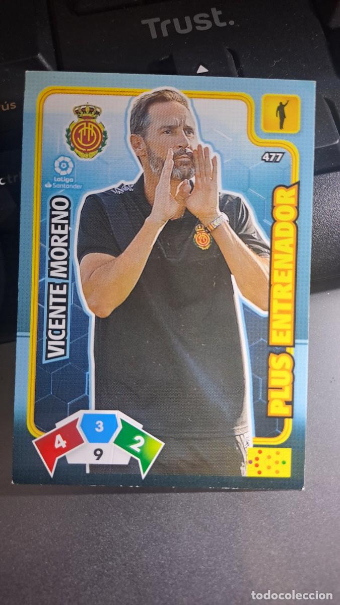 Coleccionismo cromos antiguos: ADRENALYN XL VICENTE MORENO 477 PLUS ENTRENADOR 477 MALLORCA CROMO LIGA 2019 2020 19 20 PANINI