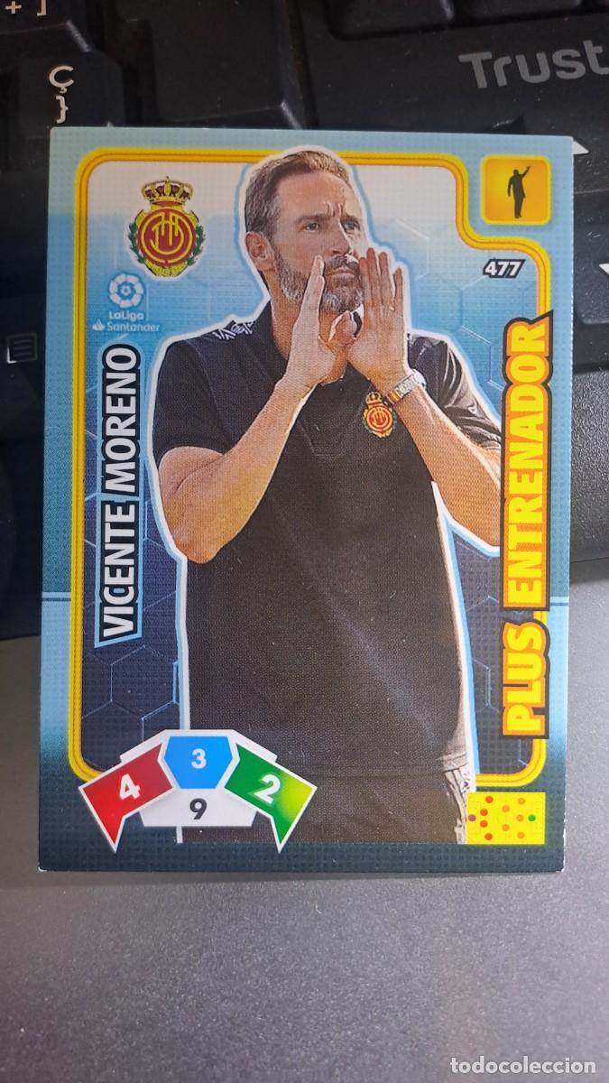 Coleccionismo cromos antiguos: ADRENALYN XL VICENTE MORENO 477 PLUS ENTRENADOR 477 MALLORCA CROMO LIGA 2019 2020 19 20 PANINI