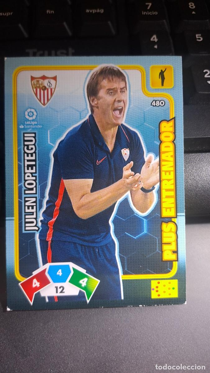Coleccionismo cromos antiguos: ADRENALYN XL JULEN LOPETEGUI 480 PLUS ENTRENADOR 480 SEVILLA CROMO LIGA 2019 2020 19 20 PANINI