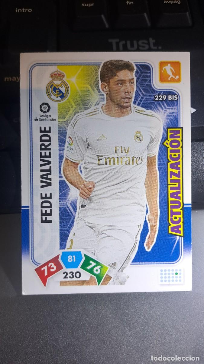 Coleccionismo cromos antiguos: ADRENALYN XL FEDE VALVERDE 229 BIS ACTUALIZACION REAL MADRID CROMO LIGA 2019 2020 19 20 PANINI