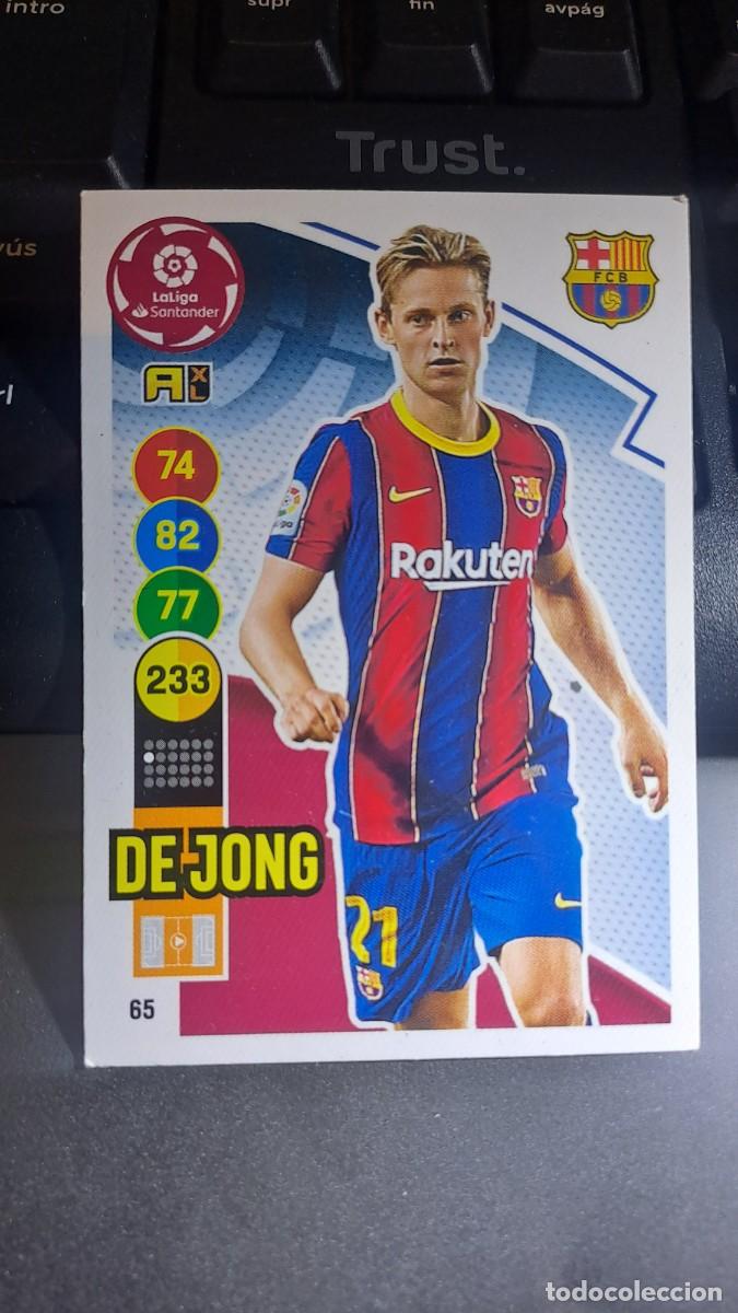 Coleccionismo cromos antiguos: ADRENALYN XL DE JONG 65 BARCELONA CROMO LIGA 2020 2021 20 21 PANINI