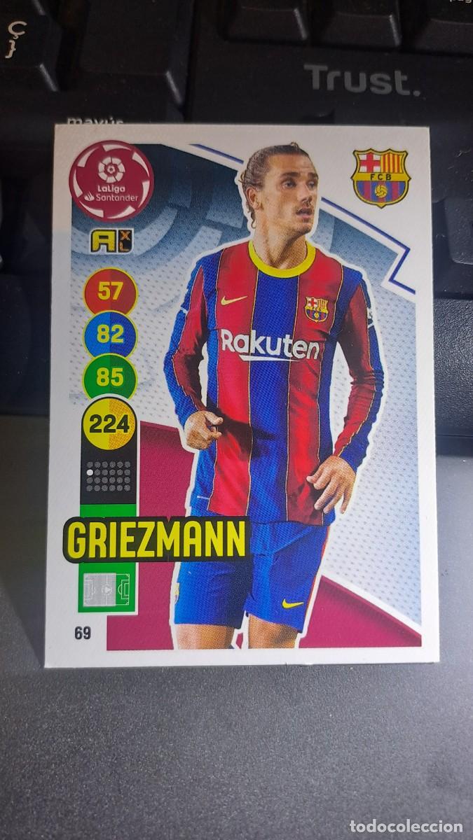 Coleccionismo cromos antiguos: ADRENALYN XL GRIEZMANN 69 BARCELONA CROMO LIGA 2020 2021 20 21 PANINI