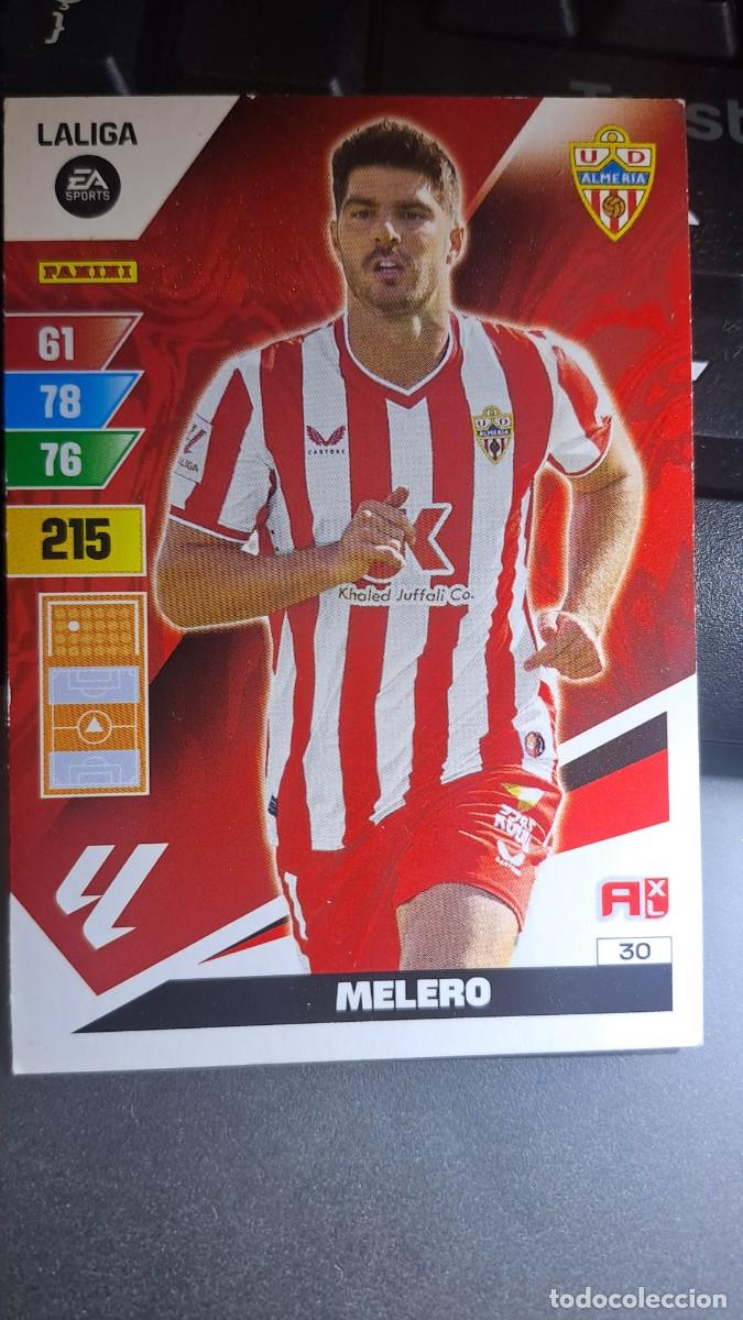 Coleccionismo cromos antiguos: ADRENALYN XL MELERO 30 ALMERIA CROMO LIGA 2023 2024 23 24 PANINI