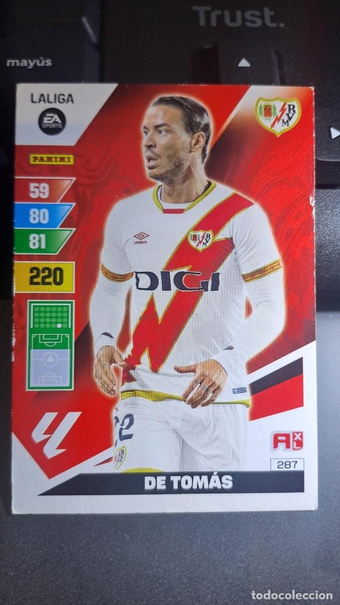 Coleccionismo cromos antiguos: ADRENALYN XL DE TOMAS 287 RAYO VALLECANO CROMO LIGA 2023 2024 23 24 PANINI