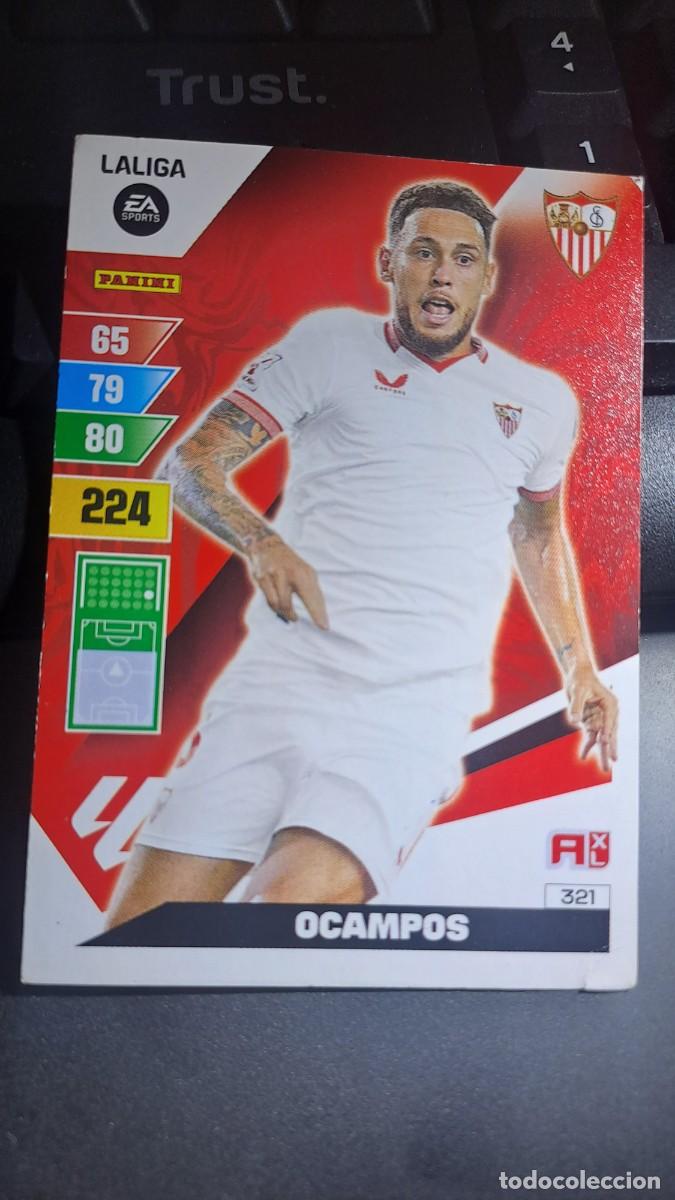 Coleccionismo cromos antiguos: ADRENALYN XL OCAMPOS 321 SEVILLA CROMO LIGA 2023 2024 23 24 PANINI