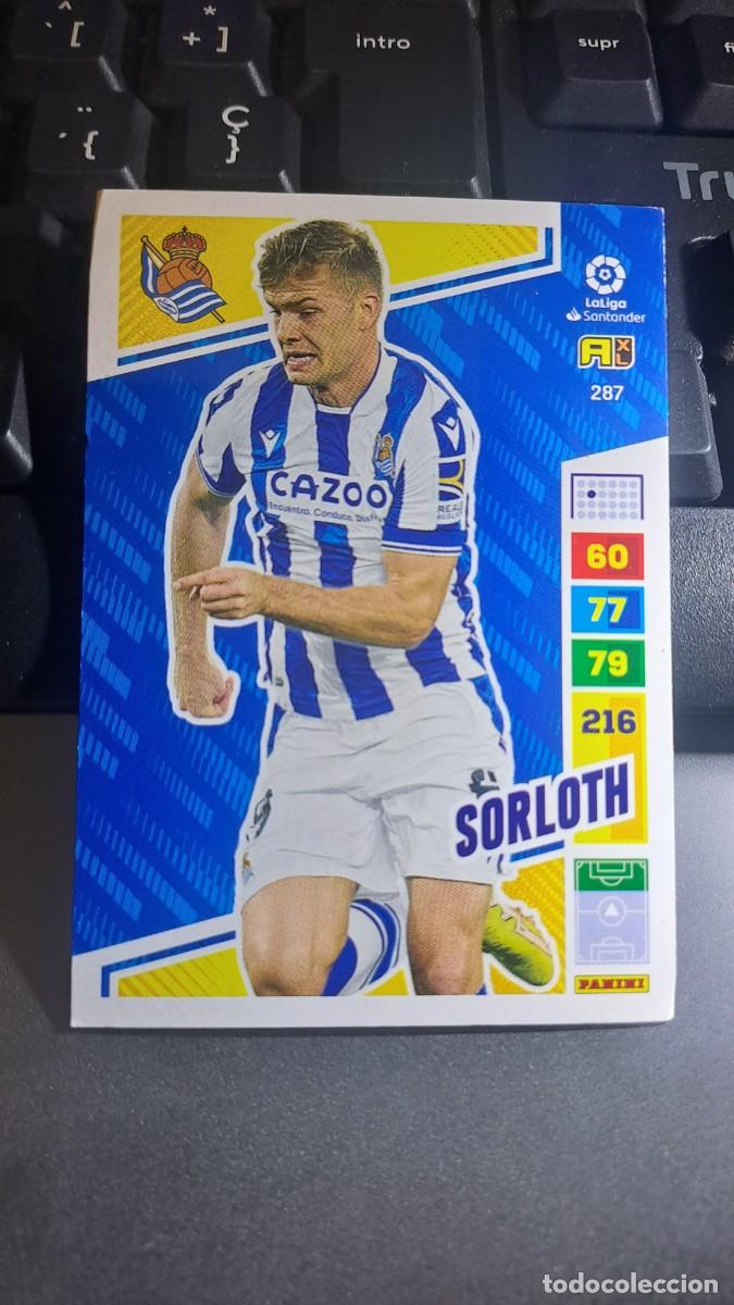 Coleccionismo cromos antiguos: ADRENALYN XL SORLOTH 287 REAL SOCIEDAD CROMO LIGA 2022 2023 22 23 PANINI