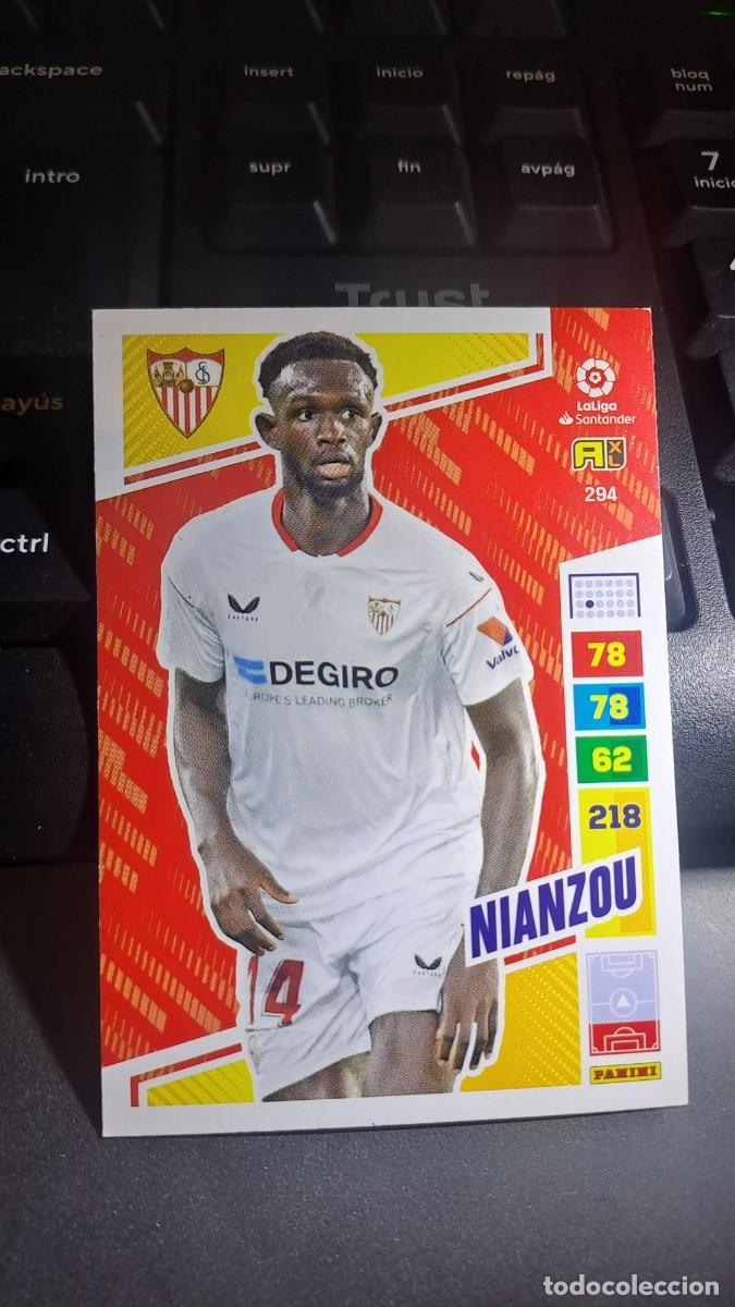 Coleccionismo cromos antiguos: ADRENALYN XL NIANZOU 294 SEVILLA CROMO LIGA 2022 2023 22 23 PANINI