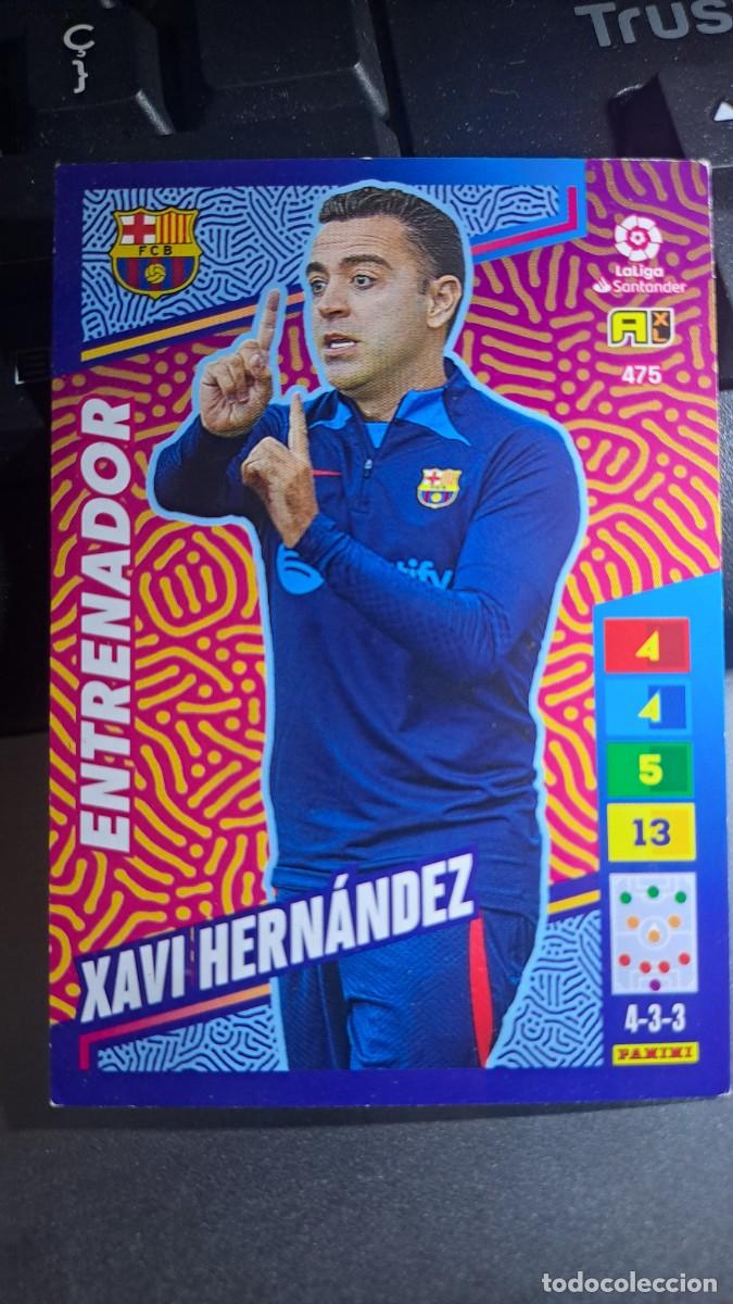 Coleccionismo cromos antiguos: ADRENALYN XL XAVI HERNANDEZ 475 ENTRENADOR BARCELONA CROMO LIGA 2022 2023 22 23 PANINI