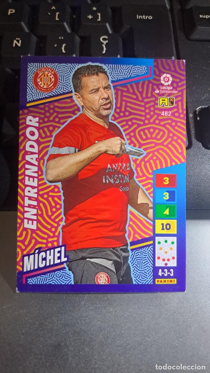 Coleccionismo cromos antiguos: ADRENALYN XL MICHEL 482 ENTRENADOR GIRONA CROMO LIGA 2022 2023 22 23 PANINI