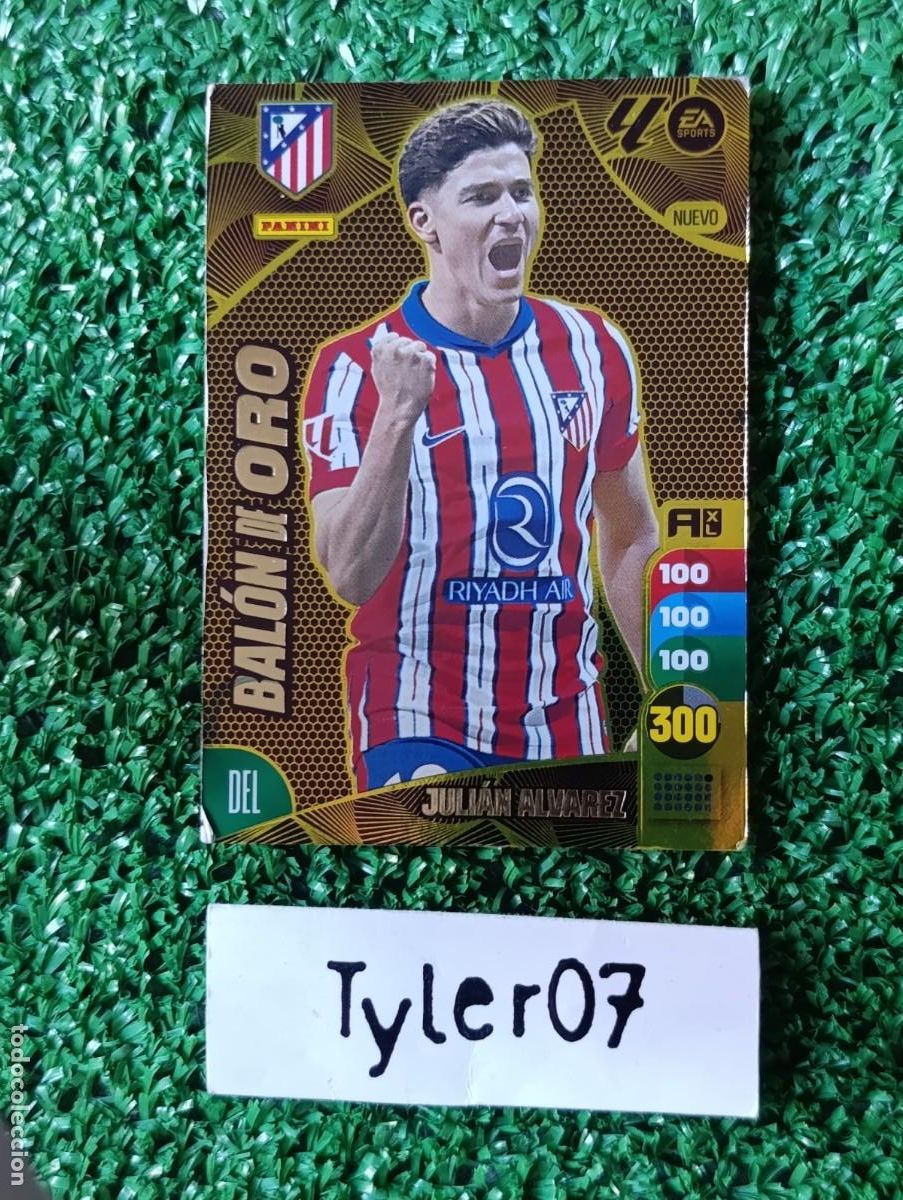 Coleccionismo cromos antiguos: JULIAN ALVAREZ BALON DE ORO ATLETICO DE MADRID ADRENALYN XL 2024 2025 24 25