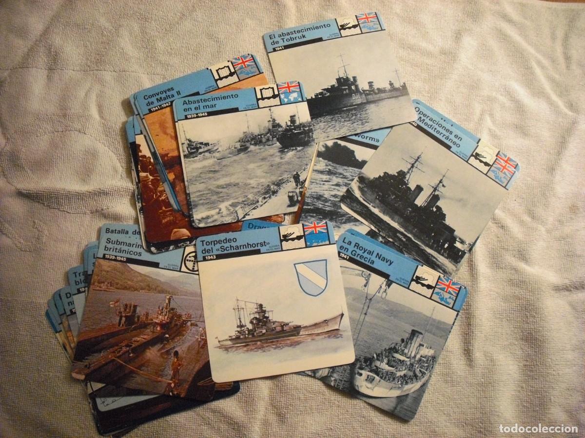 Coleccionismo cromos antiguos: CROMO / FICHA MATEO , LOTE DE 48 DE LA 2&ordf; GUERRA MUNDIAL. GUERRA EN EL MAR DE INGLATERRA. . SAPE