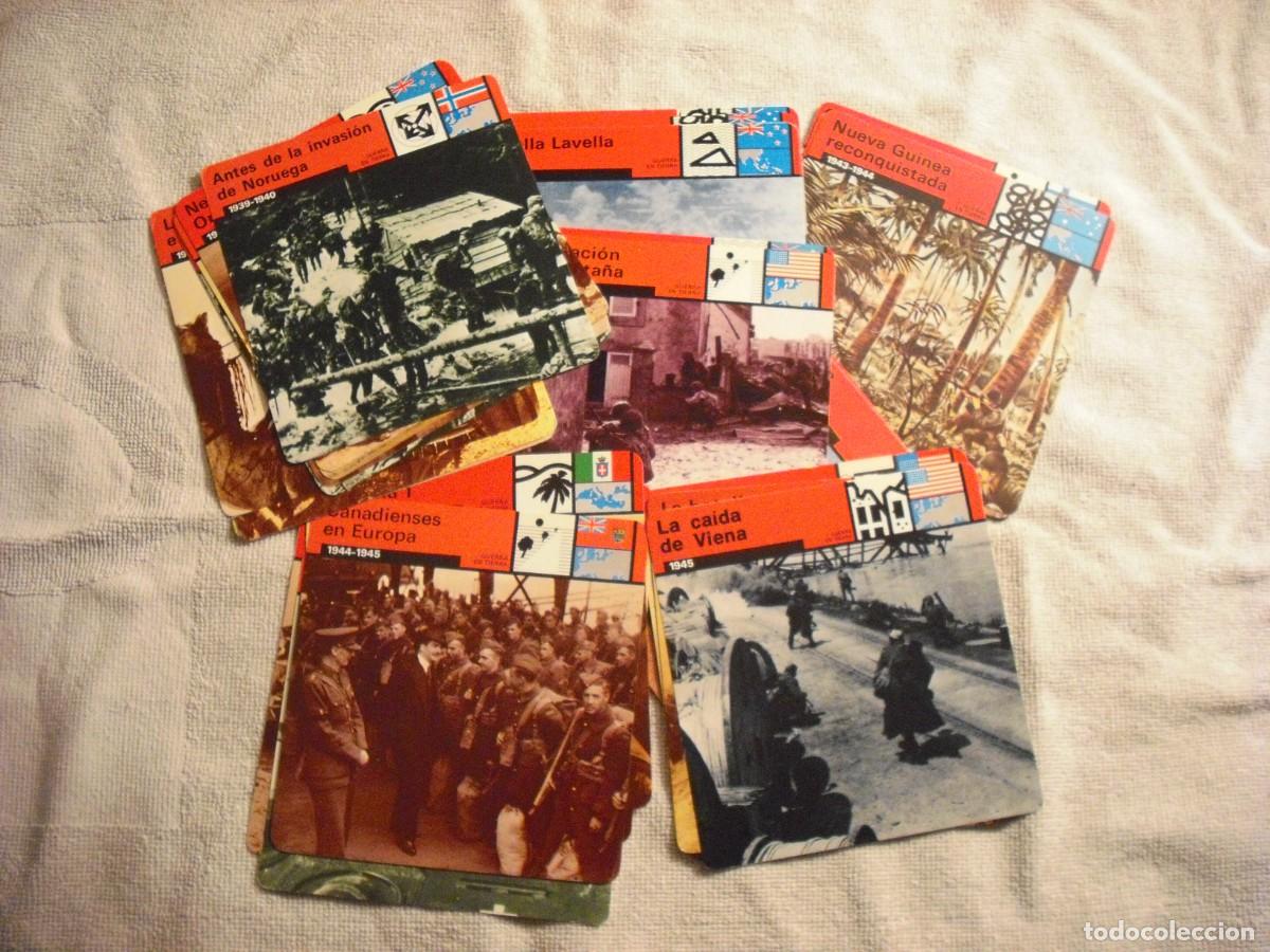 Collectable Antique Stickers: CROMO / FICHA MATEO , LOTE DE 41 DE LA GUERRRA POR TIERRA EN LA 2&ordf; GUERRA MUNDIAL.VARIOS PAIS . SAPE