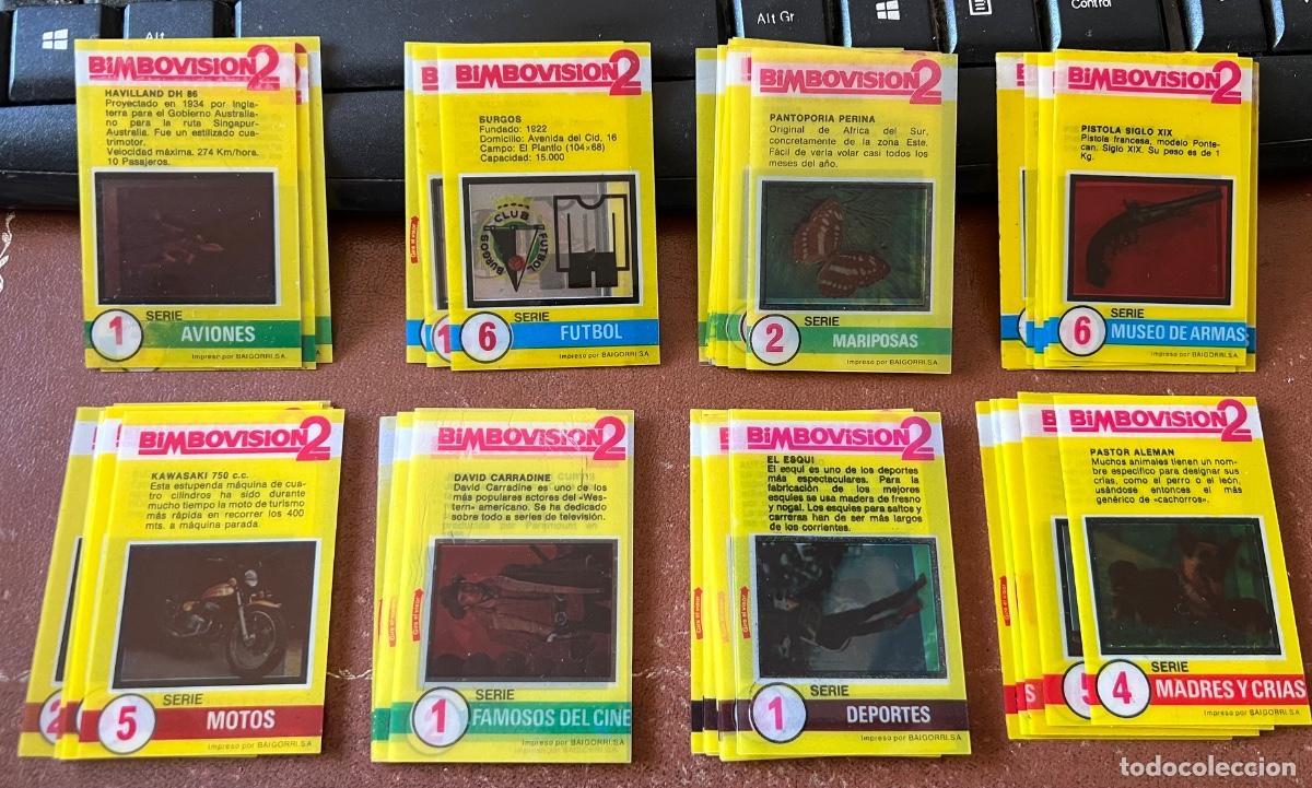 Colecionismo Cromos antigos: Lote 54 cromos Bimbo - Bimbovisi&oacute;n 2 - Caja y visor (Ver relaci&oacute;n)