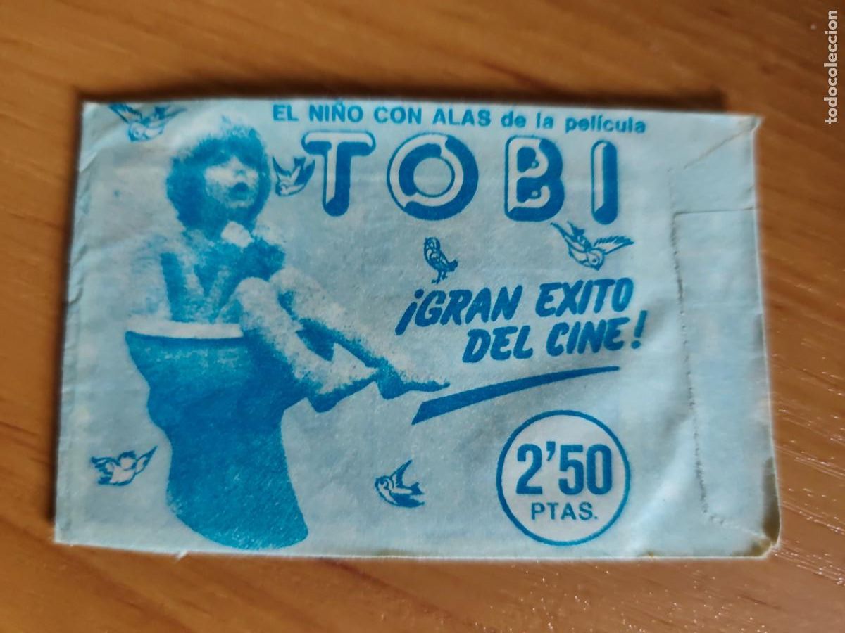 Coleccionismo cromos antiguos: sobre sin abrir Tobi el ni&ntilde;o con alas. Quelcom 1978