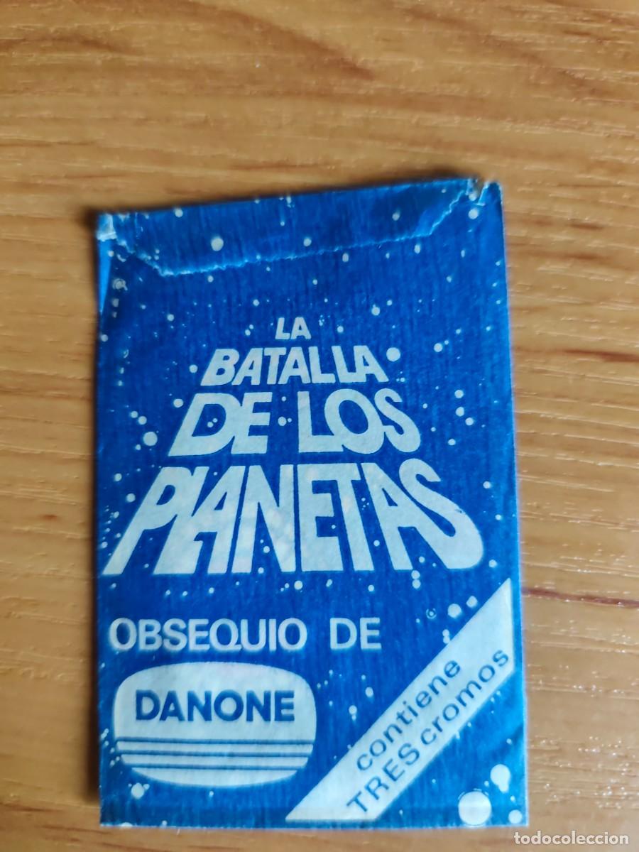 Collezionismo Figurine antiche: Sobre cerrado la batalla de los planetas de Danone