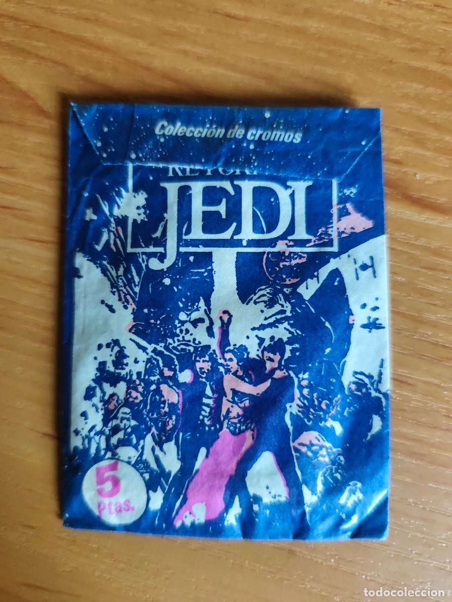 Coleccionismo cromos antiguos: Star wars, sobre cromos sin abrir el retorno del Jedi 1983 pacosa dos