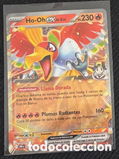 Coleccionismo cromos antiguos: Carta Pokemon TCG EX HO-OH DE ECO