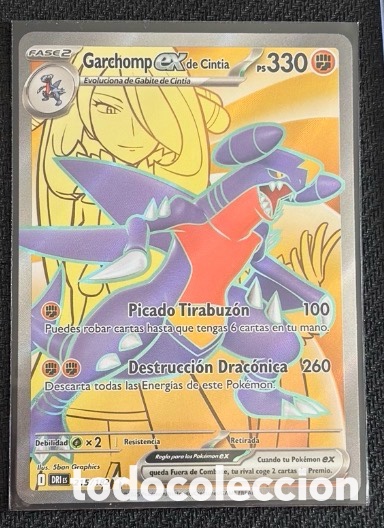 Coleccionismo cromos antiguos: Carta Pokemon TCG EX GARCHOMP DE CINTIA