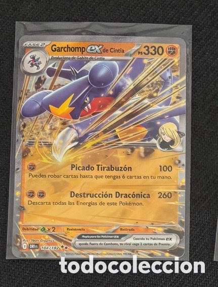 Coleccionismo cromos antiguos: Carta Pokemon TCG EX GARCHOMP