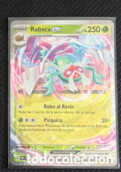 Coleccionismo cromos antiguos: Carta Pokemon TCG EX RABSCA