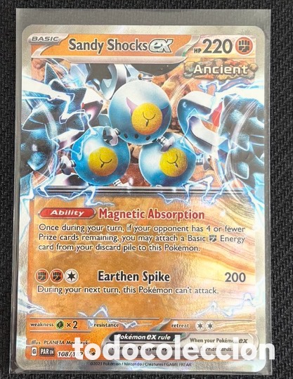 Coleccionismo cromos antiguos: Carta Pokemon TCG EX SANDY SHOCKS